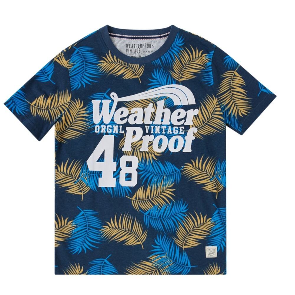 Big Boys Weatherproof Short Sleeve Graphic T-shirt Med (10-12) NWT